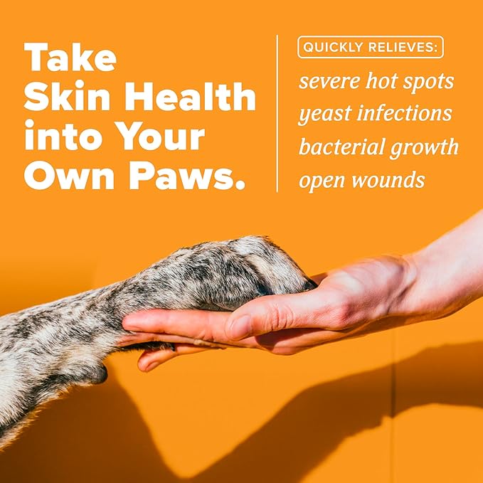 TropiClean HomeVet Medicated Cream, Hot Spot Treatment for Dogs, Fast Itch Relief, with Vet Strength Chlorhexidine & Hydrocortisone, USA Made, 1 oz