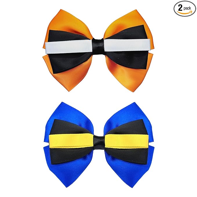 2Pcs Fish Hair Bow Clips Ocean Theme Accessories for Halloween Costume Dress up Birthday Party Supplies 3.5 Inch