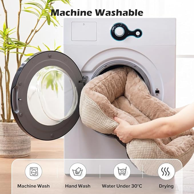Small Dog Bed for Small Dogs, Orthopedic Warming Soft Calming Sleeping Durable with Anti-Slip Bottom