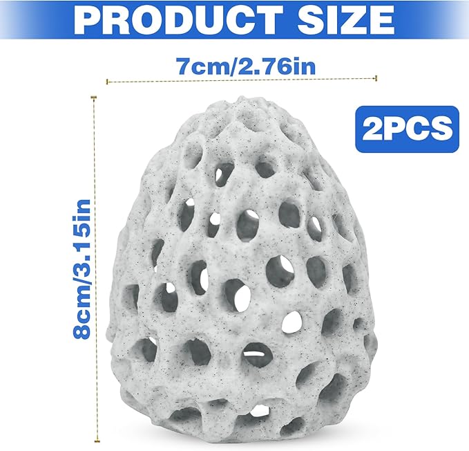 HINGTAI Shrimp Dome Hide Betta Habitat Fish Tank Tunnel with Suction Cup Aquarium Fish Cave Hideout Ornament Accessories for Shrimp Guppy Hiding Resting White
