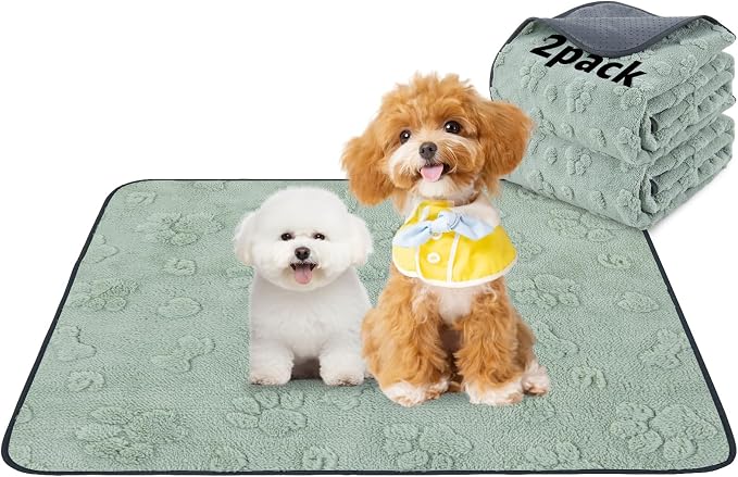LOOBANI Washable Pee Pads for Dogs,2 Pack Reusable Puppy Pads 36"x41" | Super Absorbent, Waterproof, Leakproof, Non Slip, Soft, For Whelping, Potty Training, Crates, Floors, Beds, Couches, Travel
