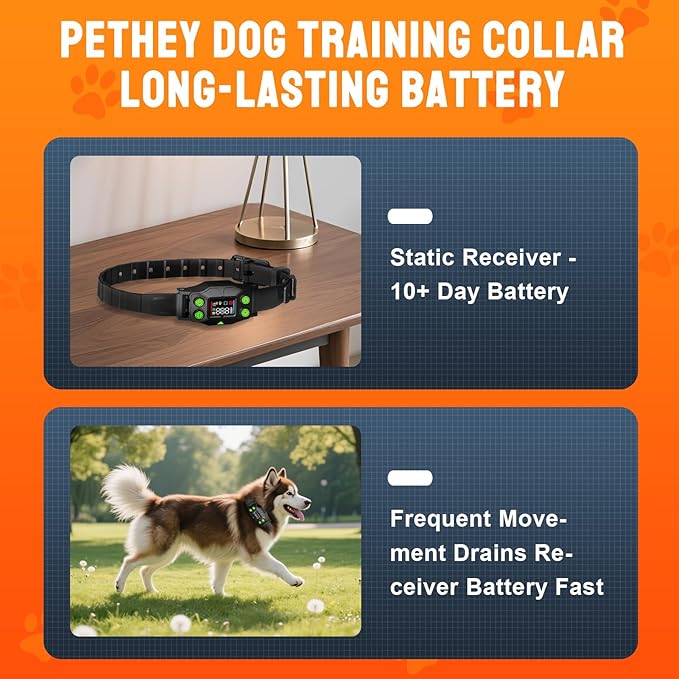 GPS Wireless Dog Fence System with AI Precision Tracking, Electric Dog Fence with Auto & Fixed Training Modes, 25-999yd Outdoor Wireless Containment, IPX7 Waterproof Rechargeable Collar