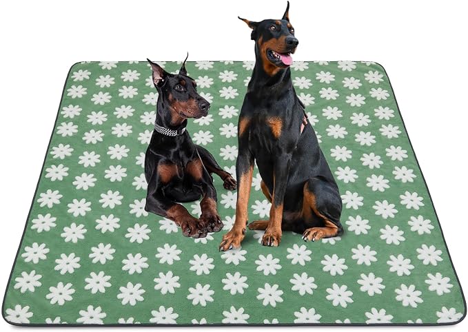 LOOBANI Extra Large Washable Puppy Pads for Incontinence 72"x72",1 Pack | Soft Reusable Dog Playpen Mat, Fast Absorbent, Non Slip, Waterproof And Leakproof For Floor, Crate, Potty Training