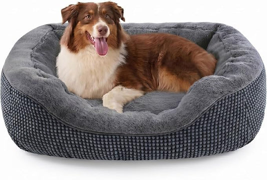 Large Dog Beds Large Sized Dog, Washable Orthopedic Warming Soft Sleeping Durable with Anti-Slip Bottom