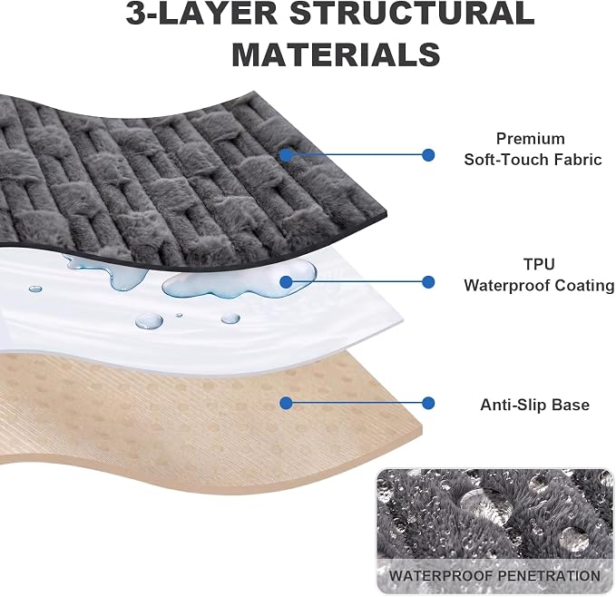FUANGUI Waterproof Couch Cover for Dogs, Washable Pet Couch Covers for Sofa | Soft Cat Dog Bed Cover Non-Slip Couch Covers for 3 or Small 4 Seat Cushion Couch Sofa Pet Friendly