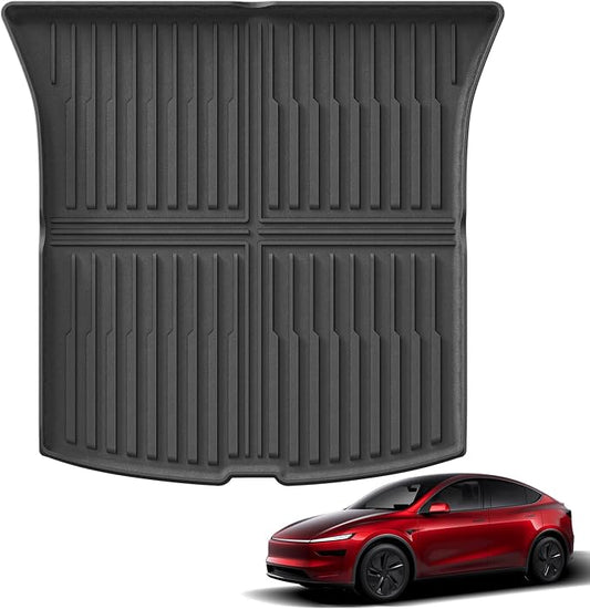 Rear Cargo Liners for New 2025 2026 Tesla Model Y Juniper 5-Seats All Weather TPE Trunk Mat Cargo Mat Accessories Interior Black