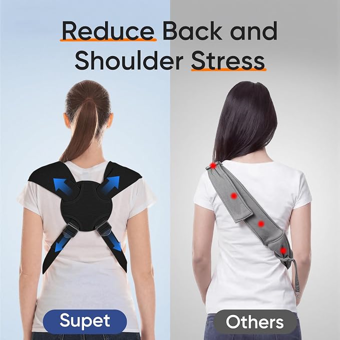 Supet Dog Sling Carrier for Pets, Adjustable Hands Free Front Chest Pouch | Reduces Back & Neck Pain Anti-Anxiety Backpack, 62% Cotton Blend Soft Bag, Fit Dogs, Cats, Puppy (Black Regular 4-12Lbs)