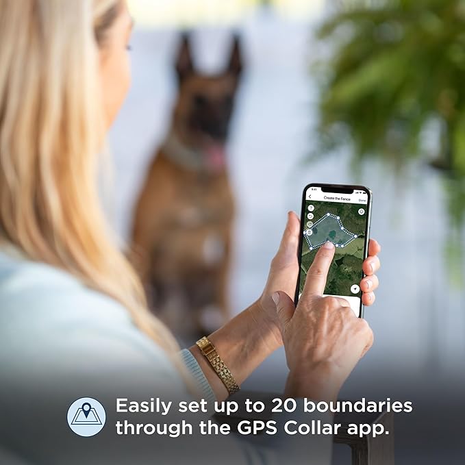 PetSafe Invisible Fence GPS Dog Fence & Tracking Collar Bundle - Wireless GPS Tracker Collar with Red Training Flags & Treat Bag - Waterproof - Medium & Large Dogs - 1 Year Subscription Included