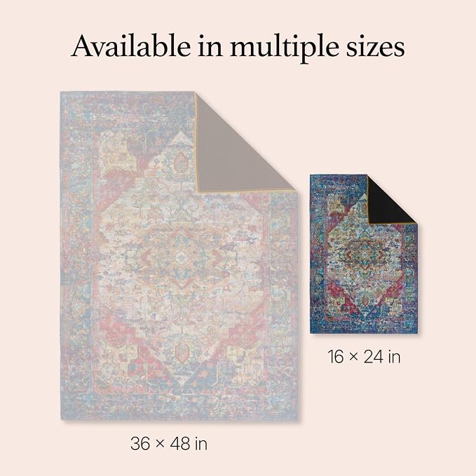 Washable Dog Pee Pads, 16" x 24", Waterproof, Non-Slip, Super Absorbent, Reusable Machine-Washable, 2-Pack (Bohemian Jewel)
