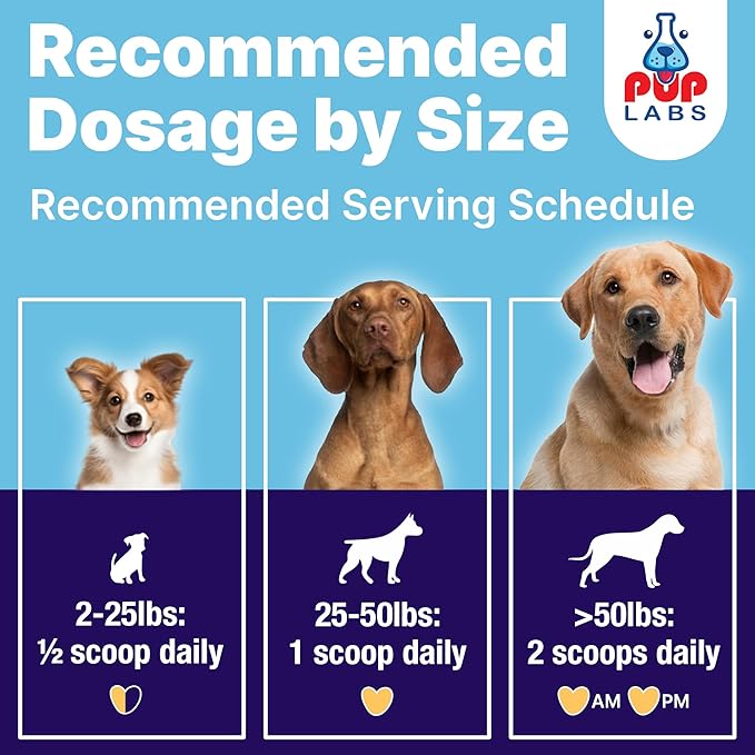 Pup Labs ProDenta, Dog Teeth Cleaning and Dog Breath Freshener, Natural Powder for Plaque, Tartar, and Gum Support Made in USA, 3-Pack (90 Scoops)