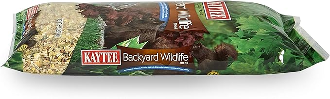 Kaytee Backyard Wildlife Food Blend for Wild Squirrels, Chipmunks, Rabbits and Other Backyard Wildlife, 5 Pound, (Pack of 2)