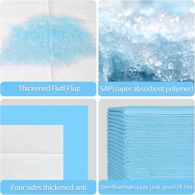 Large Pee Pads for Dogs 31"x47", 40count, Super Absorbent
