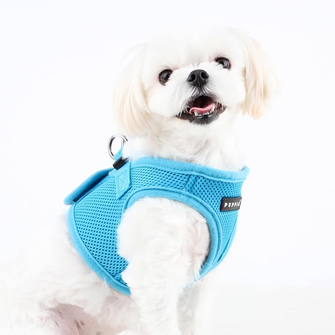 PUPPIA International Harness Soft B Vest, X-Small, Sky Blue