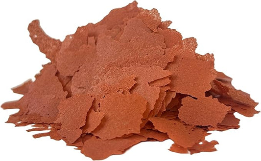Aquatic Foods Inc. Beef Heart Flakes, High Protein Beef Heart Flakes for Discus, Cichlids, Tetras, Guppies, Live Bearers, All Community Tropical Fish - Premium Beef Heart AF Flakes - 1-lb