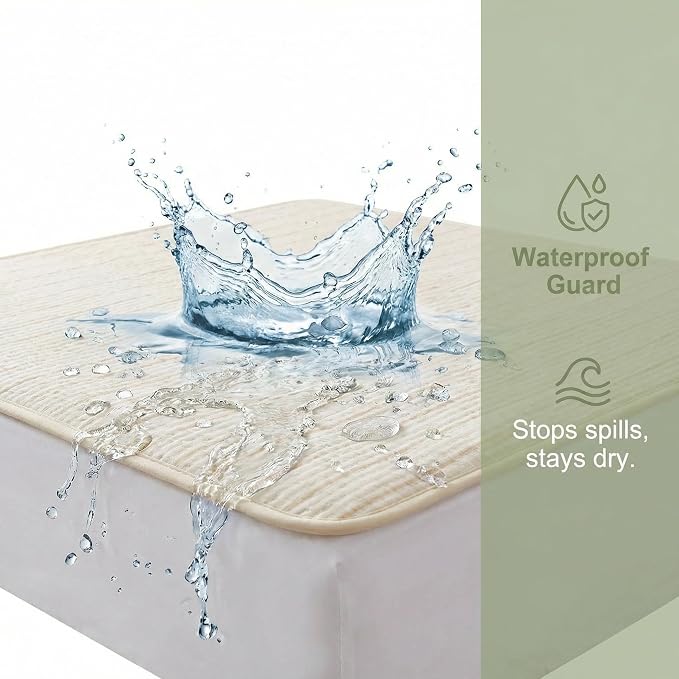 King Size Bed Pads Washable Waterproof, 80"x 78" Soft Reusable Pee Pads for Incontinence, 4-Layer Protectors Absorbent Cotton Underpads Mattress Protectors for Urine Adults, Seniors,Women & Pets