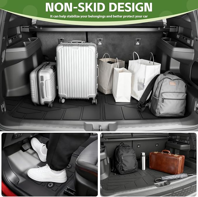 Cargo Liners for 2025 2026 Toyota 4Runner 5 Seats Gas, Rear Trunk Mat with Floor Liners All Weather Cargo Mats Protector Accessories(Not for Hybrid EV&i-Force MAX)