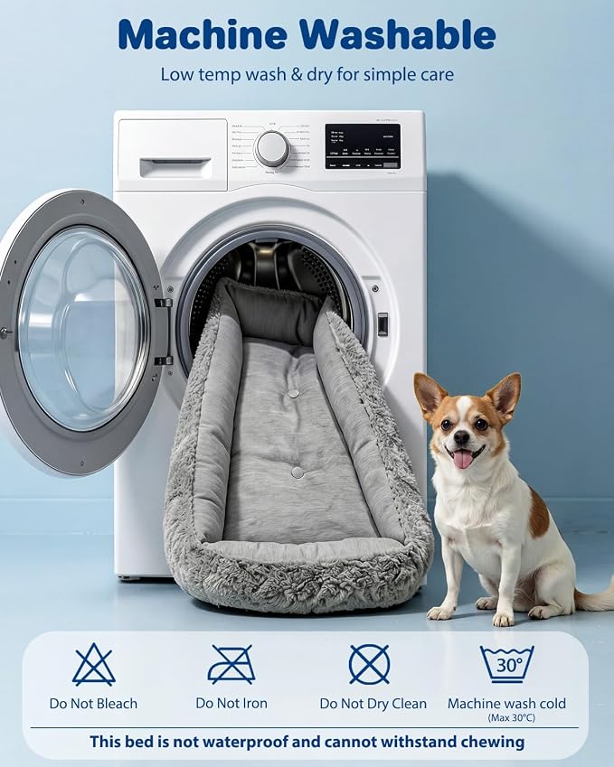 Cooling Dog Bed for Small Medium Dogs - Reversible Design (Ice‑Silk Cooling Layer | Sherpa Fleece Layer), Washable Dog Cooling Mat for Crates, Beds, Sofas 20" × 14"