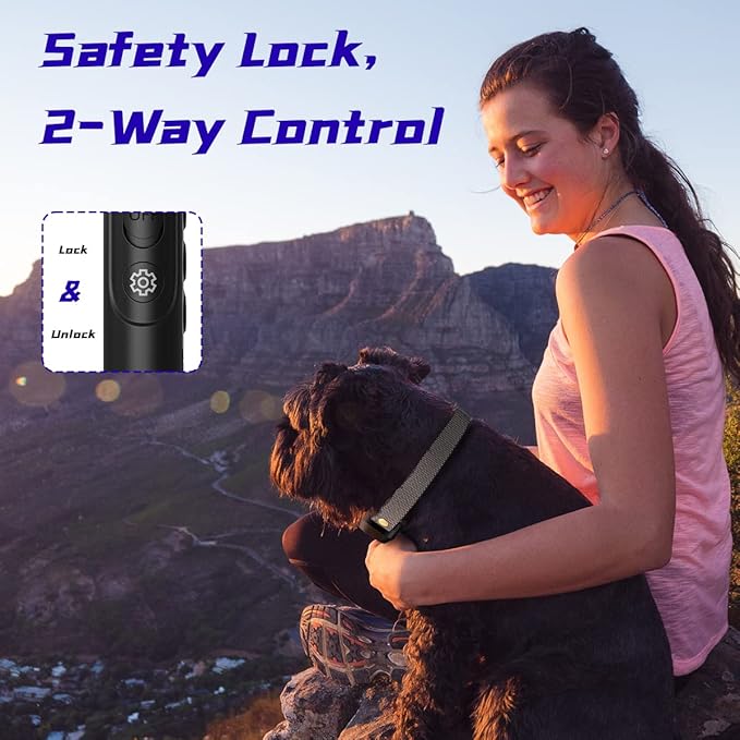 Electronic Training Collar Dog Collar with 3300Ft Remote Range 4 Training Modes Rechargable IPX7 Waterproof Electric Dog Collar with Remote for Large Medium Small Dogs