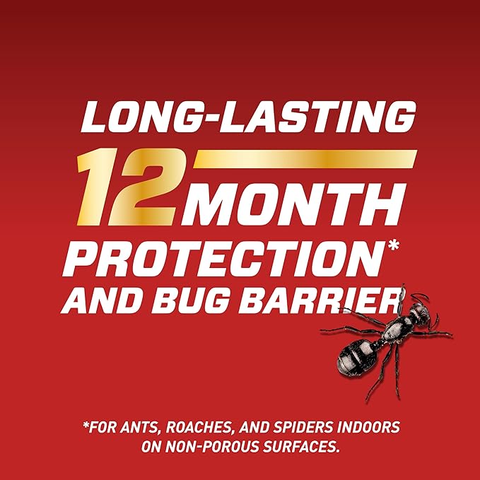 Ortho Home Defense Insect Killer for Indoor and Perimeter2 with Comfort Wand - Ready-To-Use Bug Spray, Kills Ants, Cockroaches & Spiders, 1.1 gal. (4-pack)