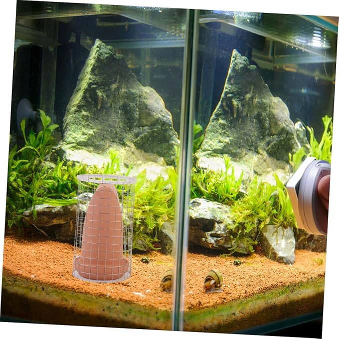 Ipetboom 1 Set Spawning Bucket Slate Stone Aquarium Live Angelfish Spawning Cone Live Discus Fish Live for Ceramic Breeding Cone Fish Eggs Cones Clay Rock Fish Tank