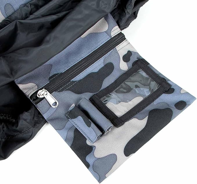 Jeffers Poplar Head Grooming Bag – Horse Grooming Organizer Tote with Pockets for Brushes, Tools, Clippers, Shampoo, Detangler – Stable Barn Kit Carrier for Horses, Pets, Livestock, Urban Camo