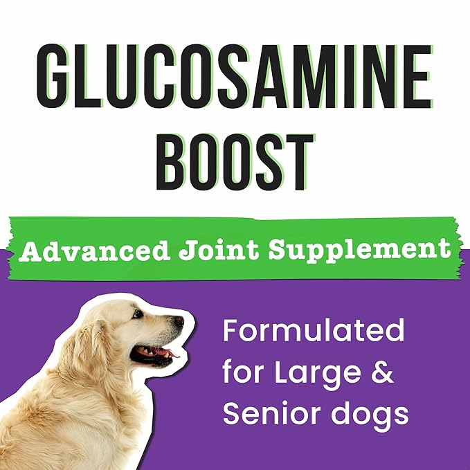 Glucosamine Chondroitin for Dogs - Joint Supplement w/Omega-3 Fish Oil - MSM - Advanced Mobility Chews - Joint Pain Relief - Hip & Joint Care - 120Ct - Made in USA