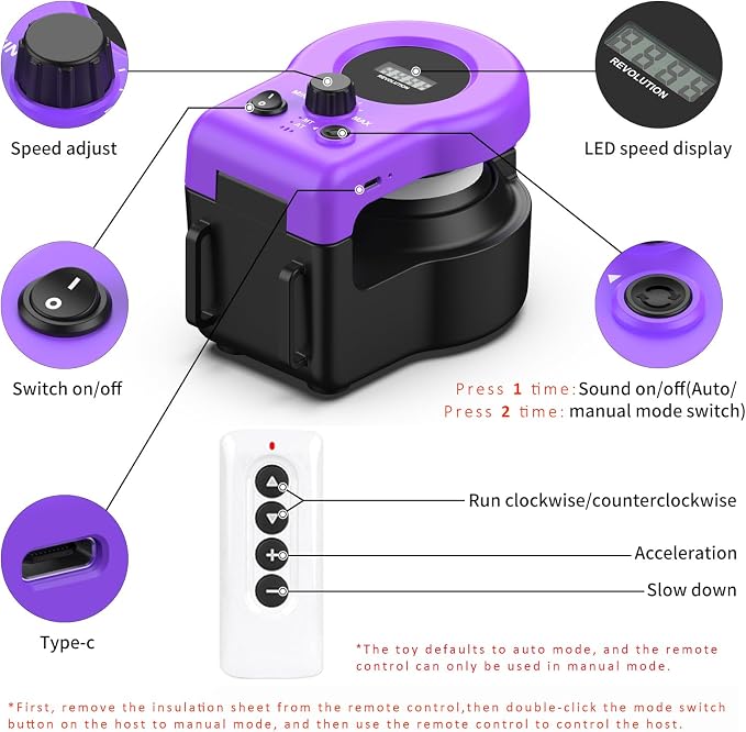 AsFrost Interactive Cat Toy for Indoor Cats Chase/Run/Hunt/Exercise-Purple | Self Play/Remote Control Funny Cat Toy, Gifts for Cat Lovers, Kitty's Weight Loss and Health