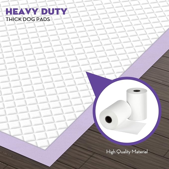 CROCI XXL Puppy Pads with Adhesive Tabs Lavender Scented 36x36in 30Ct | Super Absorbent Dog Pads Holds Up to 11 Cups of Urine, 6-Layers, Quick-Dry Surface, Leak-Proof, Disposable