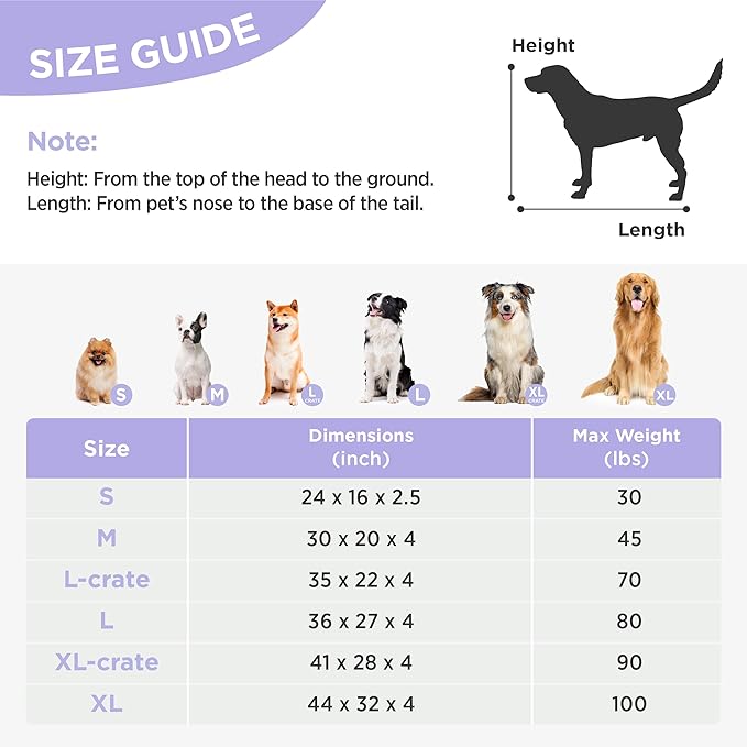 LE SURE Extra Large Dog Bed-Thick Shredded Chopped Foam Pet Bed Indoor with Removable Cover, Cute Modern Fuzzy Plush & Anti Slip Bottom, Green | Shredded Chopped Foam,Modern Plush Crate Cushion Gift for Extra Large Dog, Waterproof Washable Cover, Anti ...