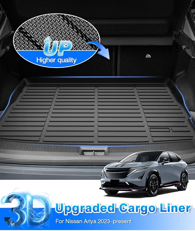 Cartist Cargo Liner for Nissan Ariya 2023 2024 2025 2026 Trunk Mat for Ariya Accessories TPE All Weather Cargo Mat Anti-Slip