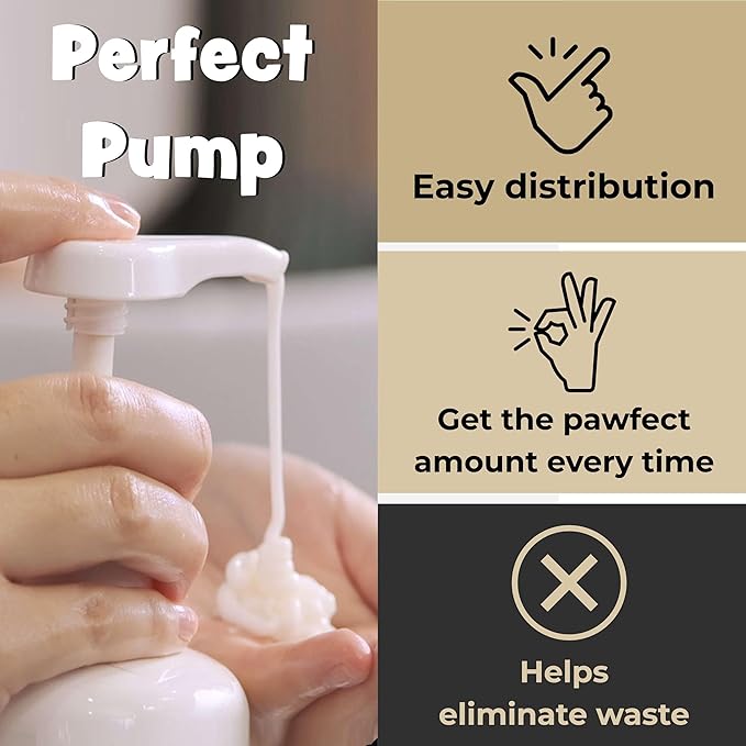 Oatmeal Dog Shampoo for Itchy Skin, 1 Gallon with Pump - Hypoallergenic Anti-Itch Allergy & Sensitive Skin Relief, Moisturizing Aloe Vera Coconut Oil, Sulfate & Paraben Free, Made in USA, Bark & Clean