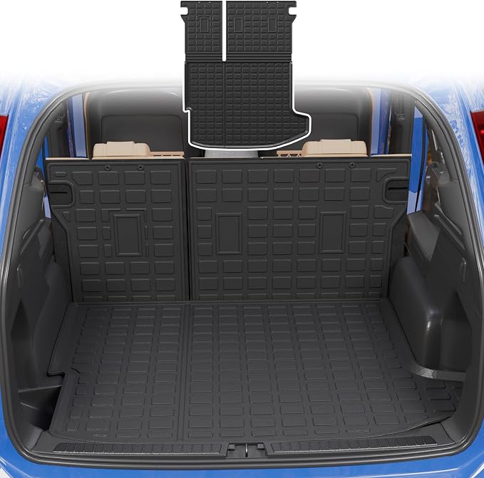 Cargo Liner Compatible with 2024 2025 2026 Chevrolet Trax Buick Envista Trunk Liner Cargo Mat TPE Back Seat Cover Protector 2024 Chevy Trax Accessories (Trunk Mat with Backrest Mat)