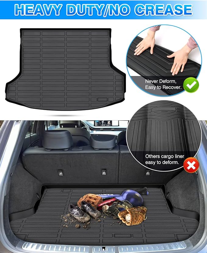 Cartist Cargo Liner Compatible with Genesis GV70 2022 2023 2024 2025 2026 Accessories All Weather Trunk Mat Cargo Mat Waterproof Heavy Duty