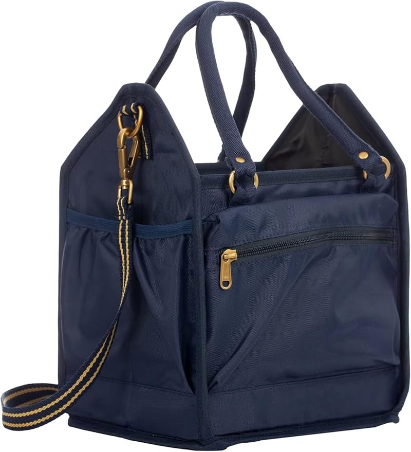 Equinavia Darby Horse Grooming Bag, Collapsible Tote with Strap, One Size | Horse Grooming Tote Bag or Cat and Dog Grooming Bag for Equipment and Supplies, Adjustable Strap, 8" x 9" x 12", One Size