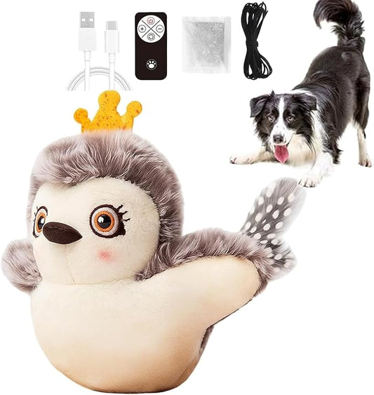 Flying Bat Dog Toy, 2026 New Flying Bat Toy for Dogs, Flapping Wings Interactive Pet Toy with Chirping Engages Cats and Dogs, Detachable USB Rechargeable, Hanging and Ground Play ，Owl：1PCS