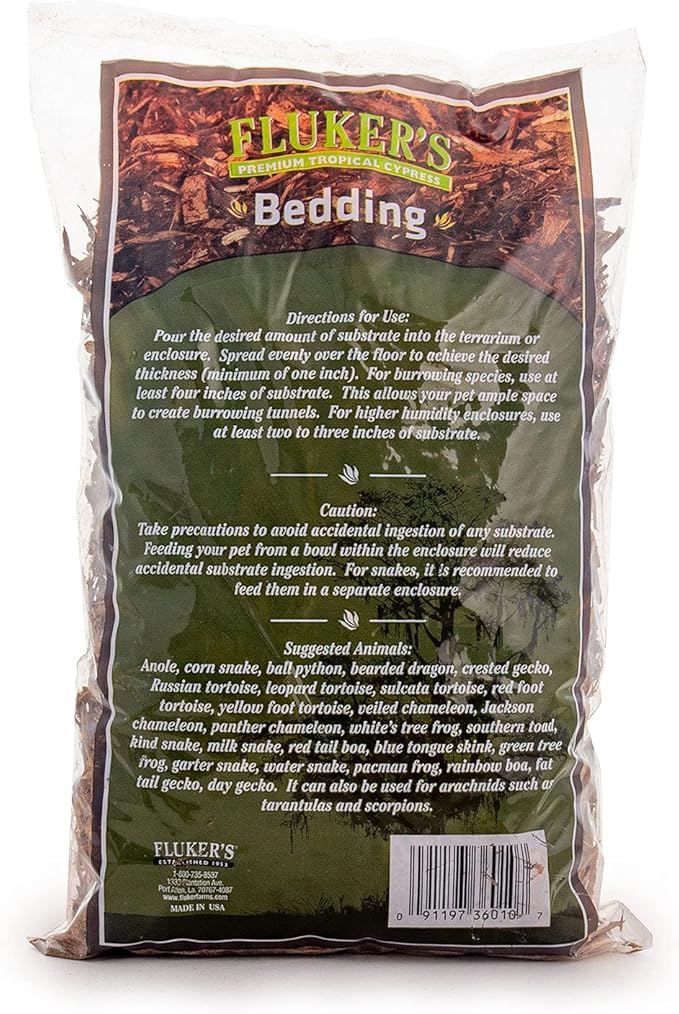 Fluker's Premium Tropical Cypress Bedding for Reptiles, 10 Pound (Pack of 1)
