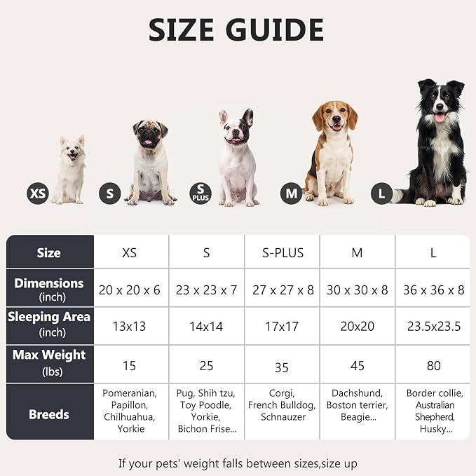 MIXJOY Orthopedic Dog Bed Comfortable Donut Cuddler Round Pet Beds Ultra Soft Washable Dog and Cat Cushion (20''/23''/30'') (30'', Black)