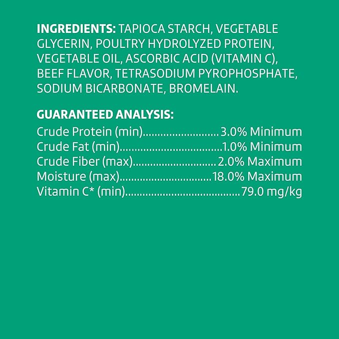 Wonder Bound Beef Flavor Dental Sticks for Large Dogs (Over 30 lbs), 6-Ridge Shape for Plaque & Tartar Control, Freshens Breath, Formulated with Vitamin C, 40 Count (Pack of 2)