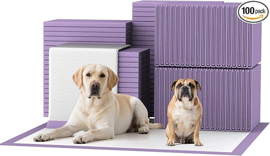 Lavender Scented Super Absorbent & Leak-Proof Puppy Pads, 30"x36" Odor Control Pet Training Dog Pee Pads, Thicken Quick Dry Pee Pads, Potty Training Pads for Dogs Cats