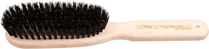 Chris Christensen Boar Dog Brush, Groom Like a Professional, Natural Boar Bristles, Beech Wood Handle, Distributes Natural Oils Making for a Healthy Coat