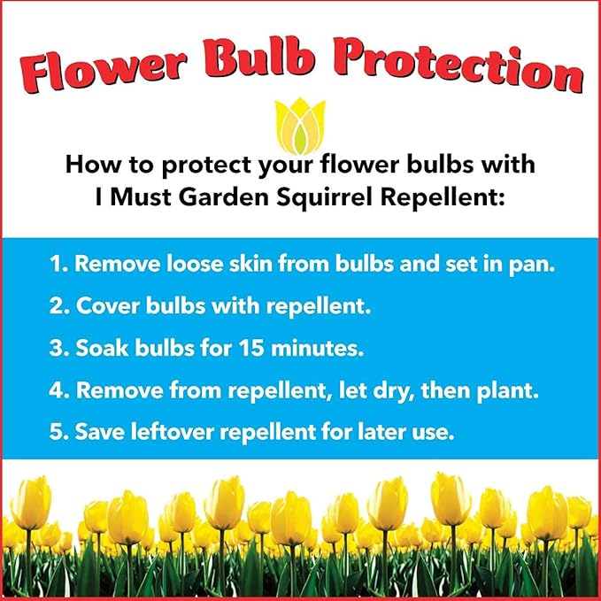 I Must Garden Squirrel Repellent: Protects Vehicles, Plants, Decking, & Furniture – Works on Chipmunks – 1 Gallon Ready to Use Refill