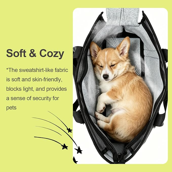 Ownpets Small Dog Pet Purse Carrier for Travel Vet Shopping, Up to14 lbs | small, storage pockets, travel vet shopping, small pets