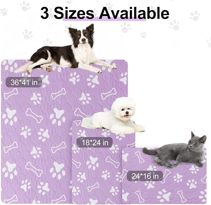 BEAUTYZOO 8 Pack Washable Pee Pads for Dogs,Reusable Puppy Pads 18x24 | Waterproof Super Absorbent,Non Slip and Leak-Proof Against Urine,Whelping Pads Mats for Puppy Potty Training,Playpen,Crate