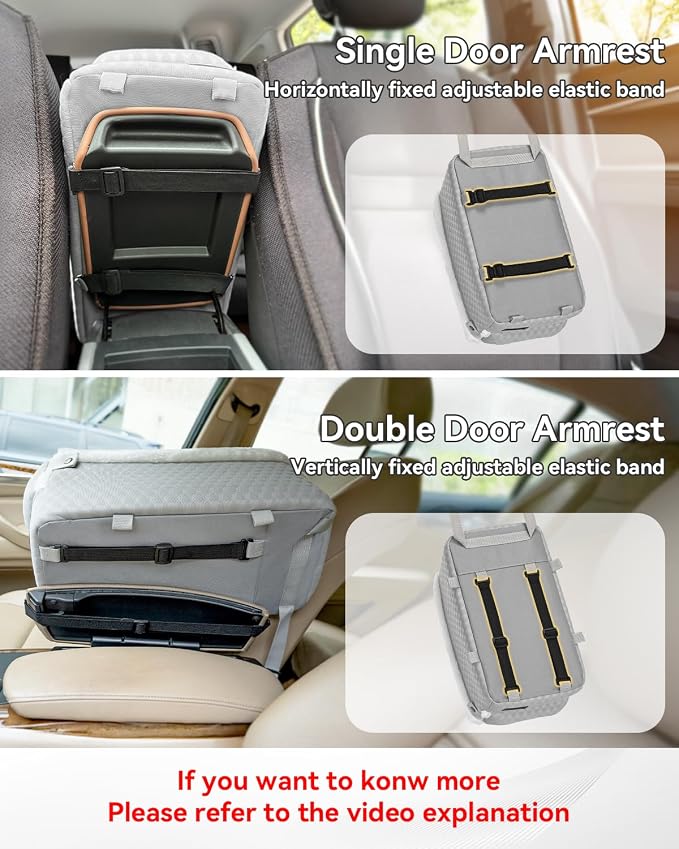 PETSFIT Small Dog Car Seat with Washable Cushion, Soft Pillow, Safety Leash | Dual Seat-rail Hooks with Adjustable Straps Help Reduce Shifting, Console Dog Car Seat for pets Under 8 lbs, Light Grey