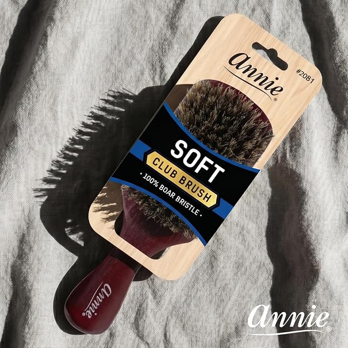 Annie Soft Club 100% Pure Boar Bristle Wave Hair Brush for Men