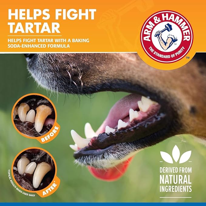 Arm & Hammer Tartar Control Dental Spray for Dogs, Mint Flavor Breath Freshener, Brushless Teeth Cleaning Oral Care with Baking Soda, Helps Reduce Plaque and Tartar Buildup, 4 Fl Oz - 2 Pack