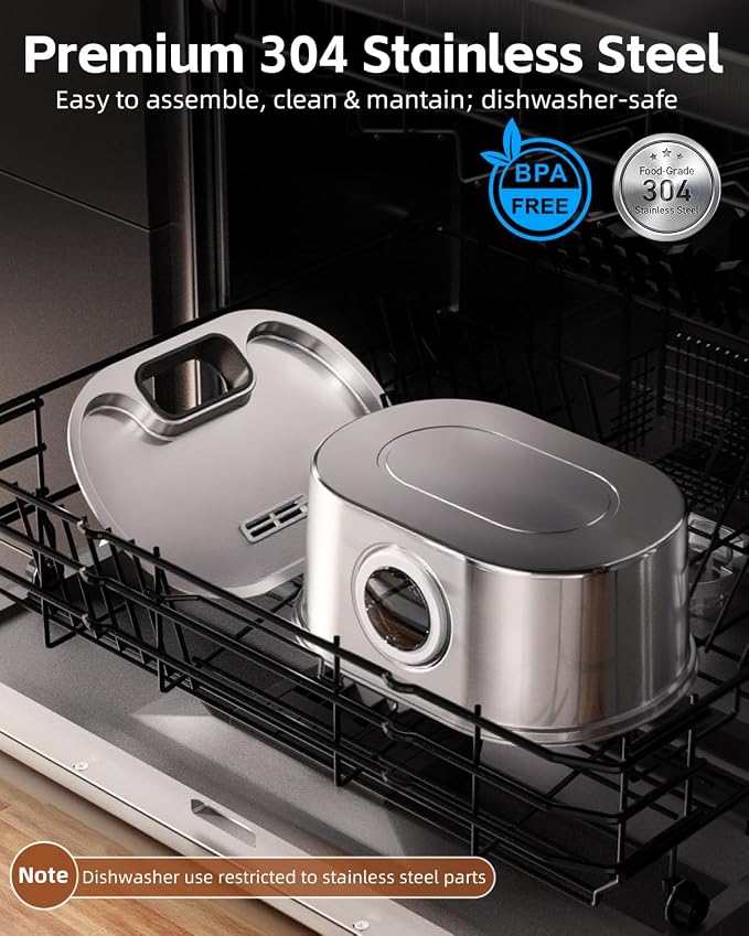 Cordless 3.2L/108oz Stainless Steel Cat Water Fountain Pet Fountain | Rechargeable Pet Water Dispenser - Motion Sensor Activation - Multi-Layer Filtration - Ultra-Quiet Pump (1 Filters)