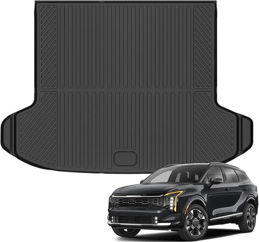 Auxko All Weather Cargo Liner Fit for Kia Sportage 2023 2024 2025 TPE Rubber Trunk Mat Sportage Accessories All Season Guard Odorless Anti-Slip Cargo Mat Black