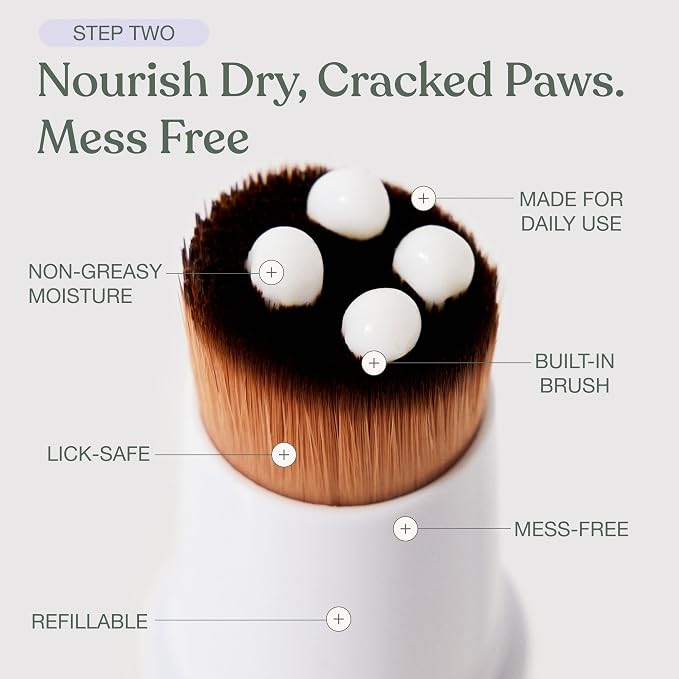 Dandylion Dog Grooming Kit, Paw Cleaner, Paw Balm & Waterless Dog Shampoo | No Rinse Dog Paw Washer, Brush On Paw Moisturizer, Dry Shampoo for Dogs, Fragrance Free, All Breeds and Coat, Sensitive Skin