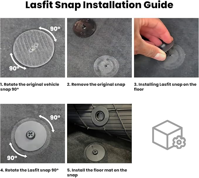 LASFIT Floor Mats for BMW 3 Series 2012-2018 320i 328d 328i 330e 330i 335i 340i M3 RWD & Sedan Only(Not for 335is, X-Drive, GT), All Weather TPE Custom Fit Car Liners 1st & 2nd Row Mat, Black